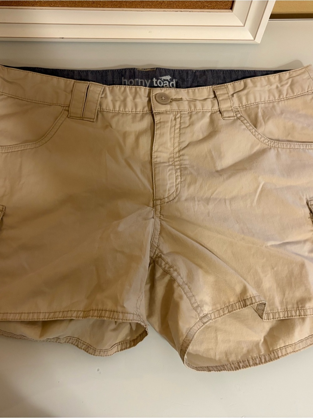 Horny Toad Women's Khaki Cargo Shorts - Neutral Tan